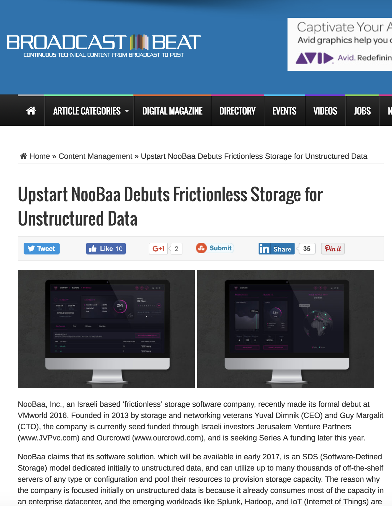 editorial: NooBaa Debuts Frictionless Storage